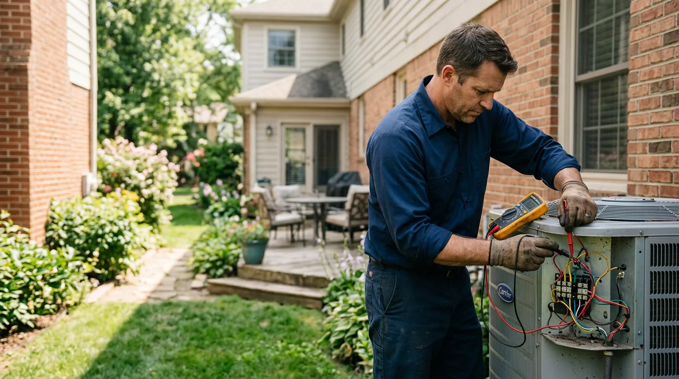 HVAC technician working near Yorba Linda, CA